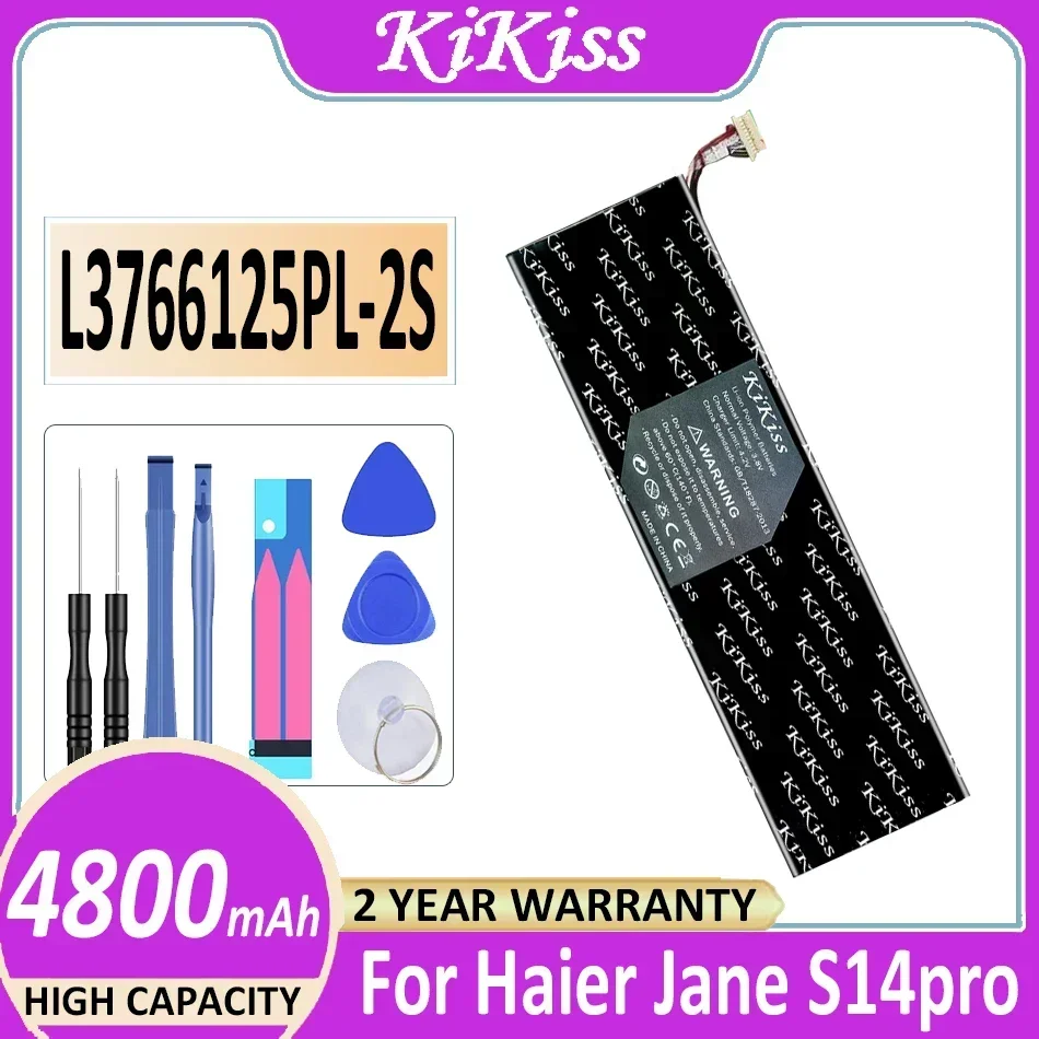Аккумулятор KiKiss L3766125PL-2S L3766125PL2S 4800mAh для Haier Jane S14 pro ноутбук батарея