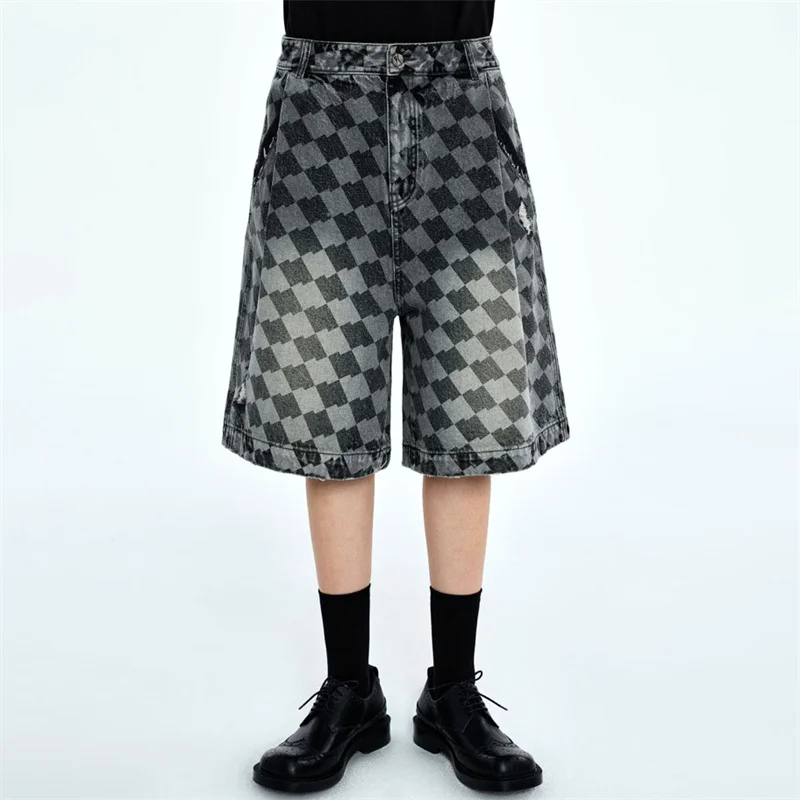 

Women's Shorts 2023 Summer New in Korean Fashion High Waist Women's Jeans Vintage Distressed Cotton Denim 5 Point Pants y2k traf