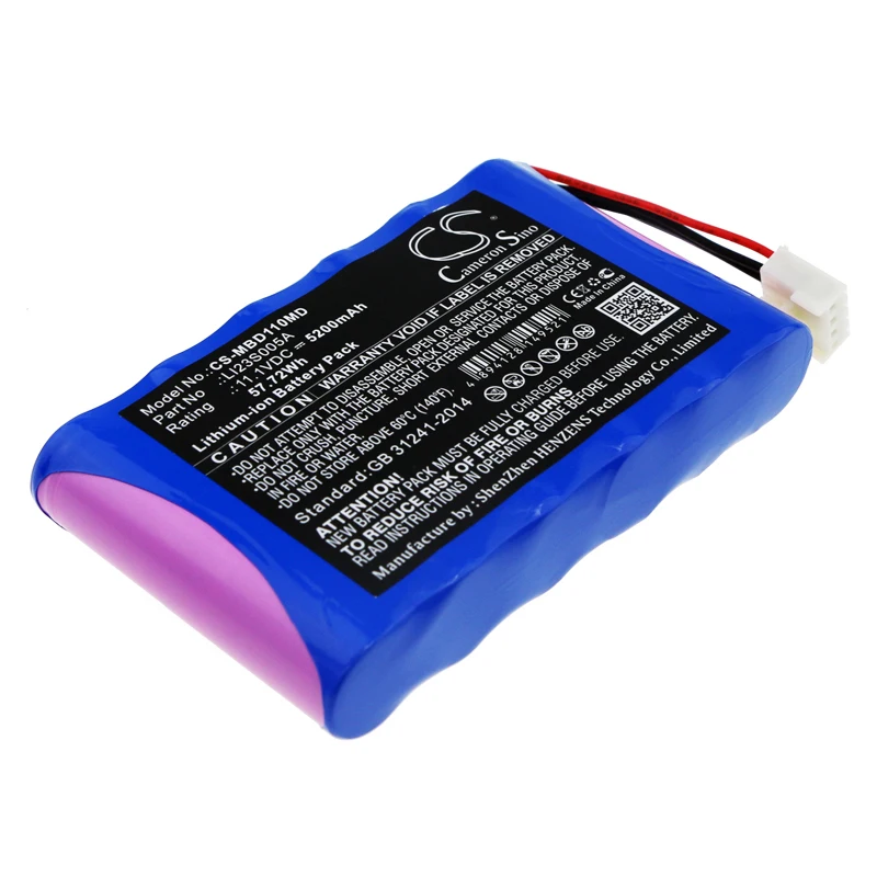 

CS 5200mAh / 57.72Wh battery for MINDRAY Umec10 LI23S005A