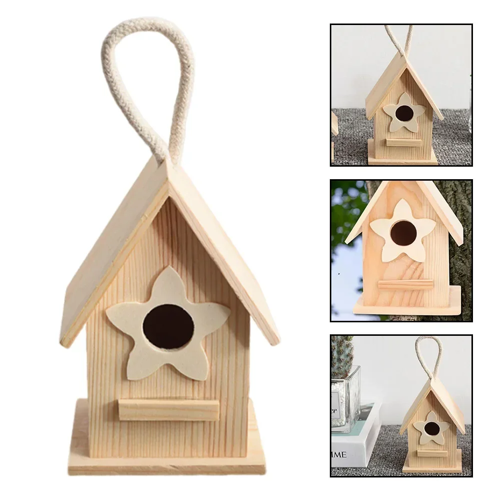 Деревянная коробка для гнезд на заднем дворе 8 5*7 5*12 см кормушки птиц простые в