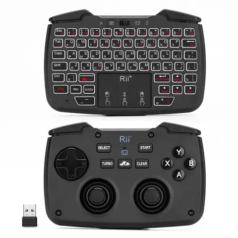 Беспроводная мини-клавиатура Rii RK707, портативная легкая с встроенной сенсорной панелью, для Android, Windows TV, PS4, ПК, IPad
