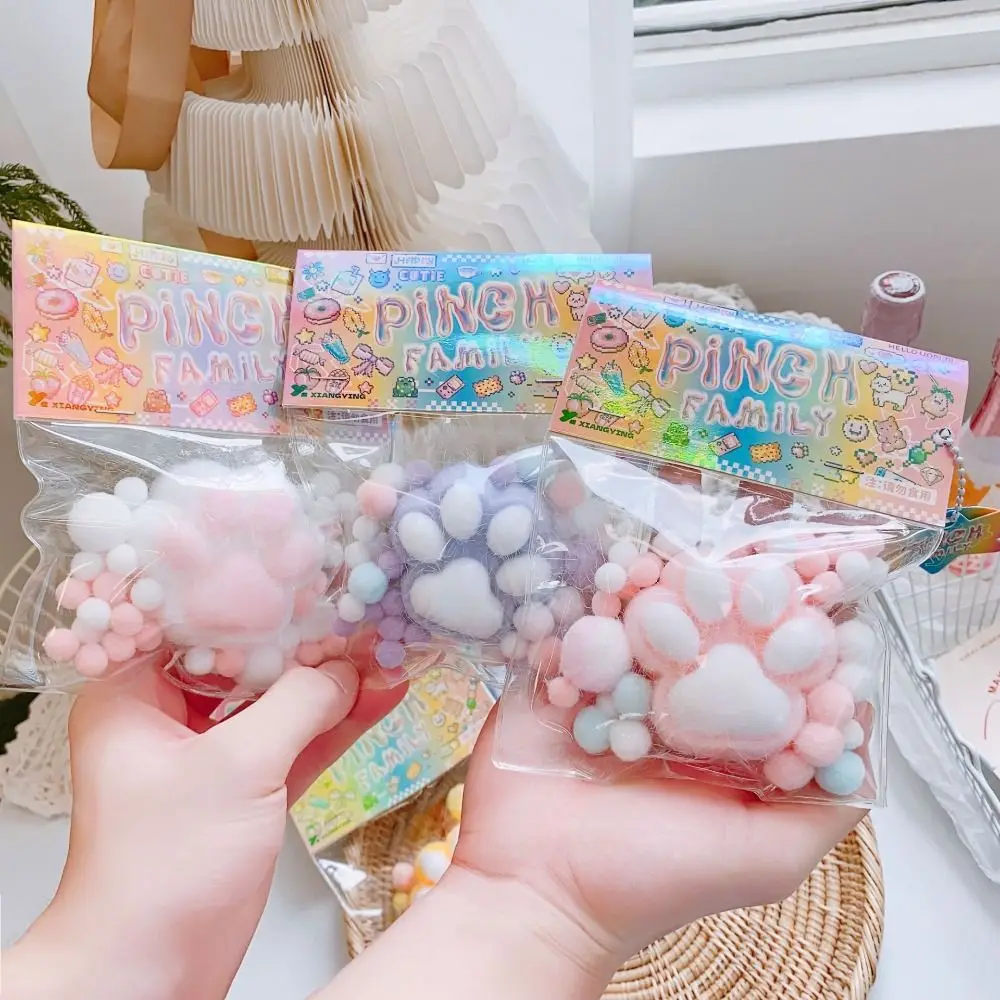 Забавный подарок игрушка для сжимания игрушки кошачьих лап мягкая липкая снятия
