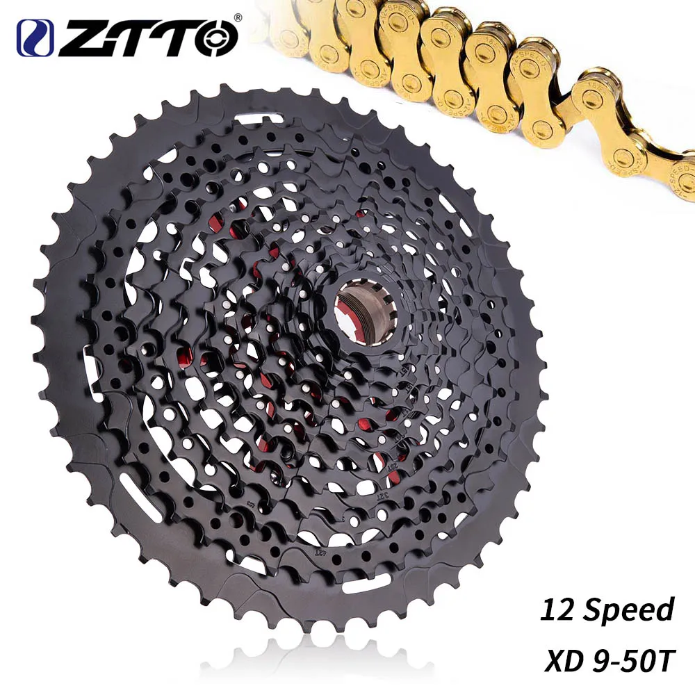 

ZTTO 12 Скоростей 9-50T XD горный велосипед свободное колесо черный стальной комплект mtb велосипед 2 S 9T 12 скоростная лента Звездочка горный велосипед аксессуары