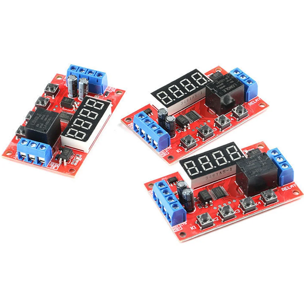 

DC 5V 12V 24V 10A Adjustable Time Delay Relay Module 32 Functions Digital Timing Relay Delay Trigger Switch Timer Control Switch