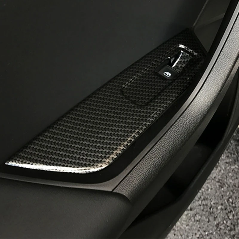 4 шт. переключатель стеклоподлокотника из углеродного волокна для Skoda KODIAQ 2017 2018 2019