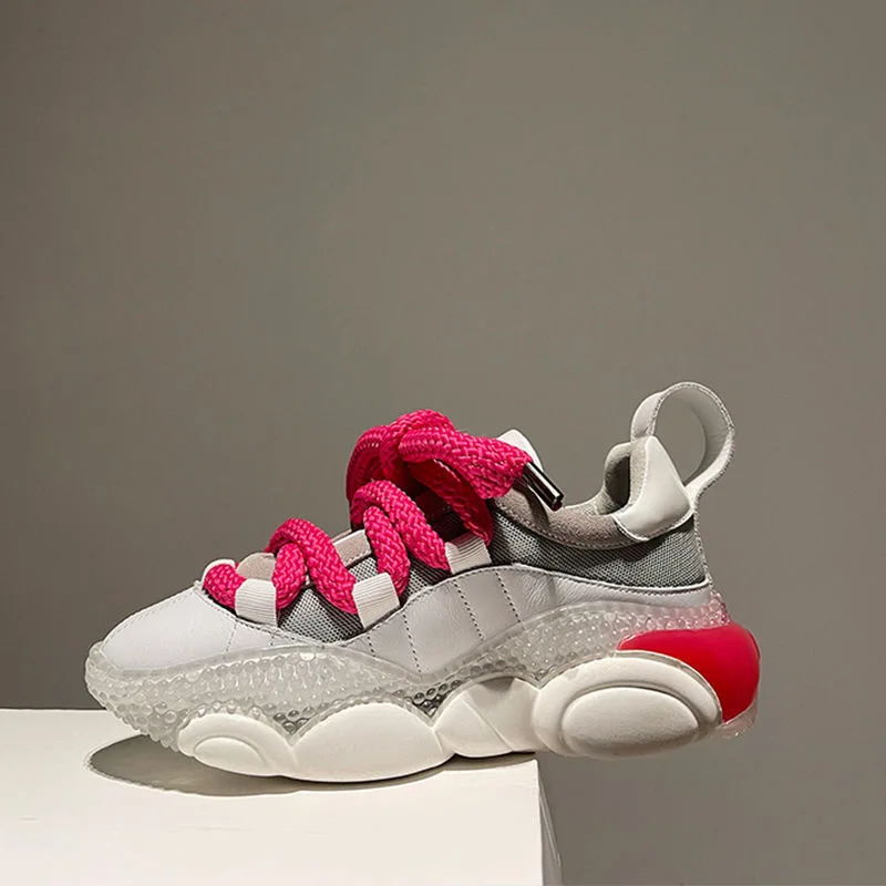 

Дизайнерские белые женские туфли, Новинка осени 2022, кроссовки на повышенной платформе, Кожаные Спортивные Повседневные туфли, женские теннисные туфли