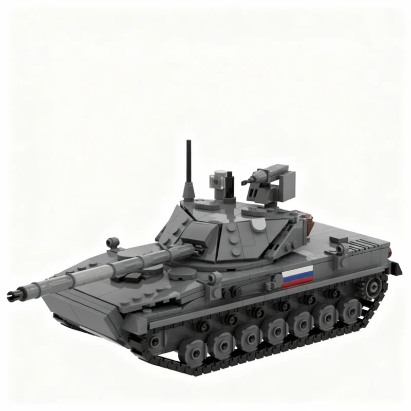 Фото 623 детали MOC Creator 2S25M-Sprut SD Российский легкий танк, масштаб 1:35, модель из строительных блоков, рождественские подарки, игрушки для сборки и демонстрации. №1