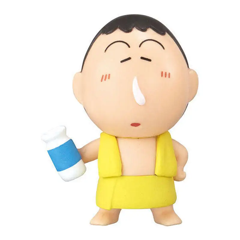 Фото Коллекционная фигурка Bandai Crayon Shin-Chan после купания: Хироши Бу, Маска, Принцесса Энчо, 5 см, ПВХ, декор для стола, в наличии №5