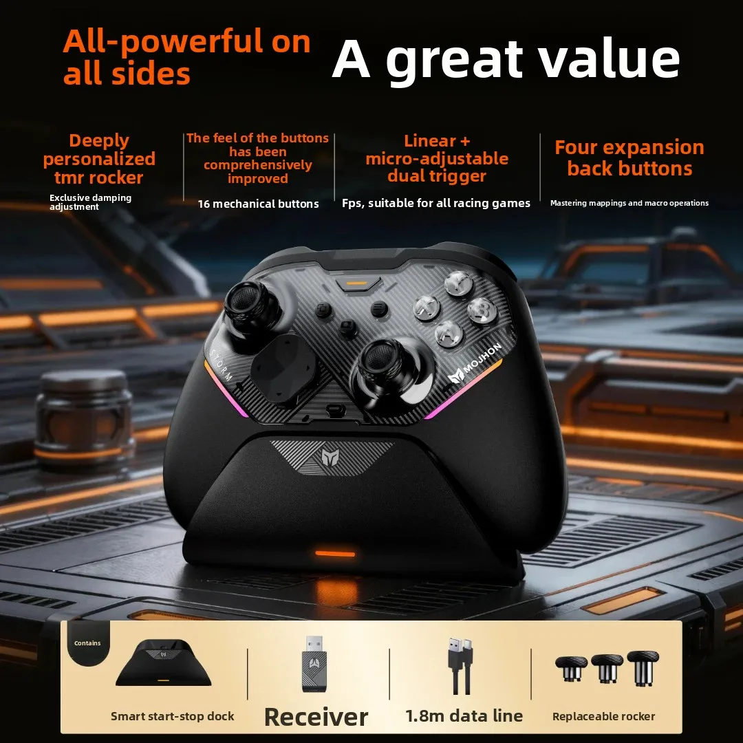 Игровой контроллер BIGBIGWON Gale 2, беспроводной Bluetooth-джойстик TMR, игровой геймпад Apex Competitive Switch2 для ПК, Android, Mac, Steam (art.: 3920daa93bcde) - 3920daa93bcde