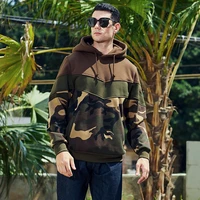 mens casual camouflage hoodie 2022 solid color patchwork autumn mens harajuku hooded sweater mens fleece clothing sweater