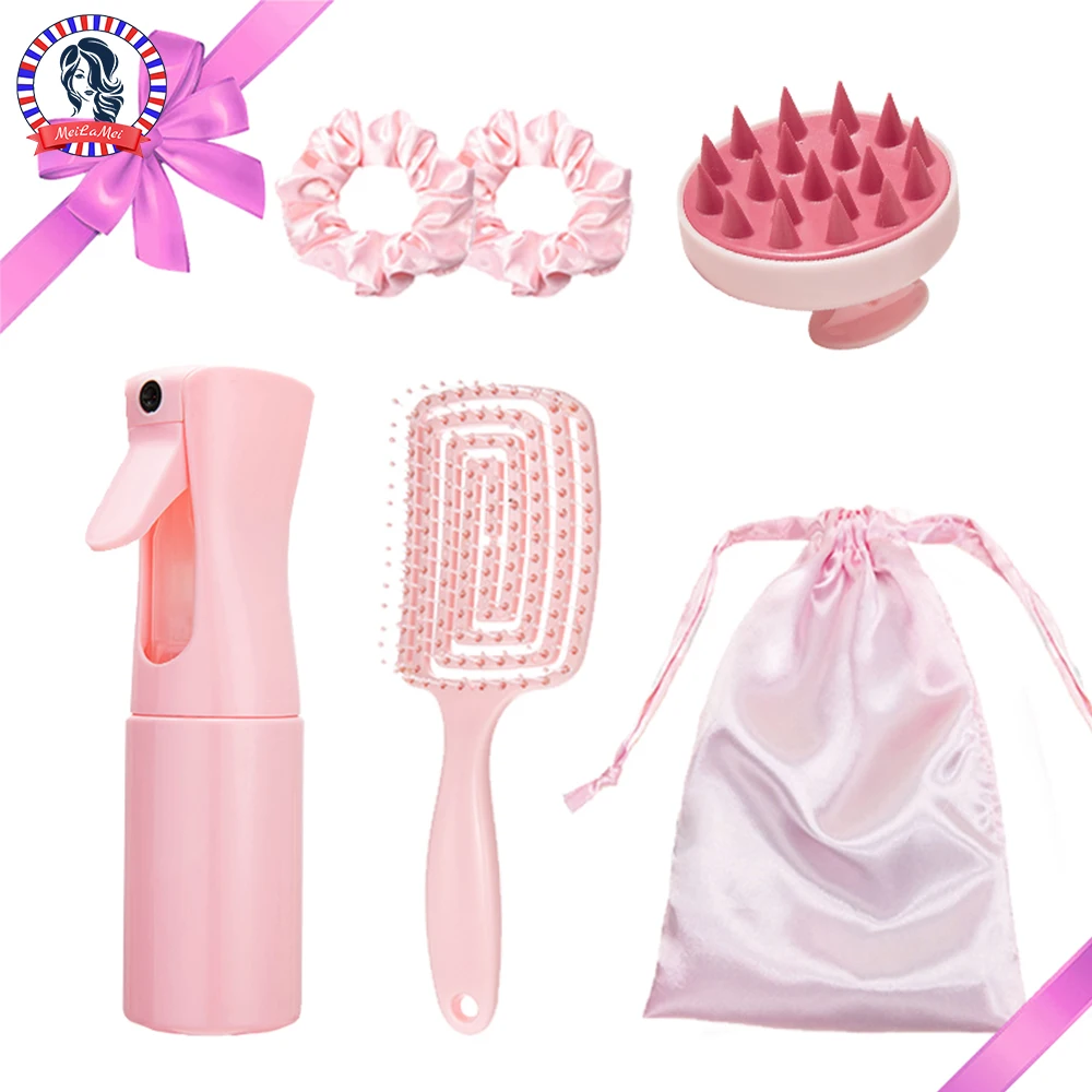 Детская Расческа Для Волос С Распылителем Круглая Домашние Парикмахерские