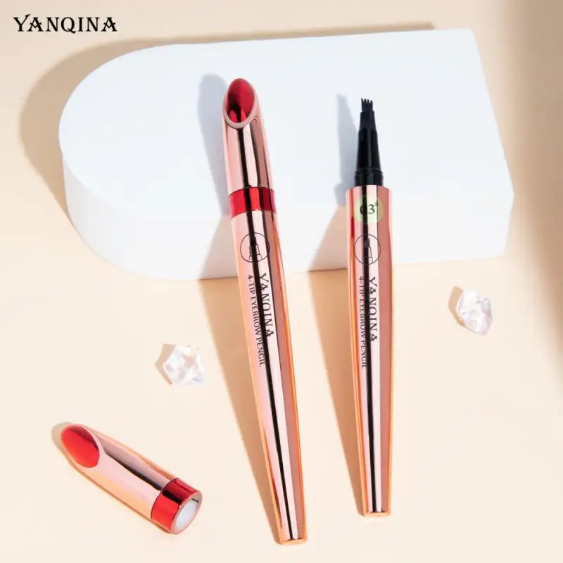 

Waterproof Eyebrow Tattoo Pen 4 Points Eyebrow Pen Natural Brow Long Lasting 4 Colors Eyebrow Pencil Beauty Cosmetics