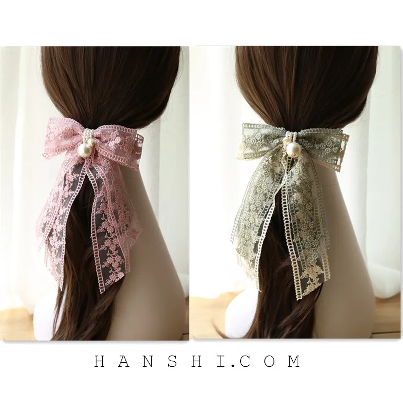 Лента для волос кружевная с маргариткой рукоделия 4 см 1 м