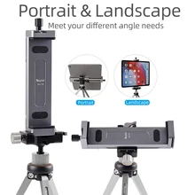 Universal Aluminum Alloy Phablet Holder Clip Tripod Adjustable Stand for Phone Ipro Tablet Laptop Stand  Ipad Pro 12.9 Tablet