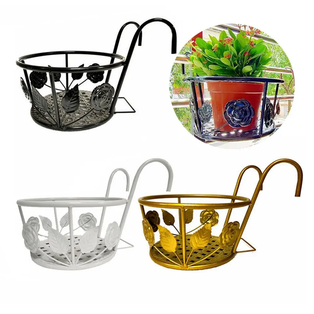 

Прочные железные перила, подставка для кастрюль и порогов, Подвесная подставка для цветочных горшков для балкона