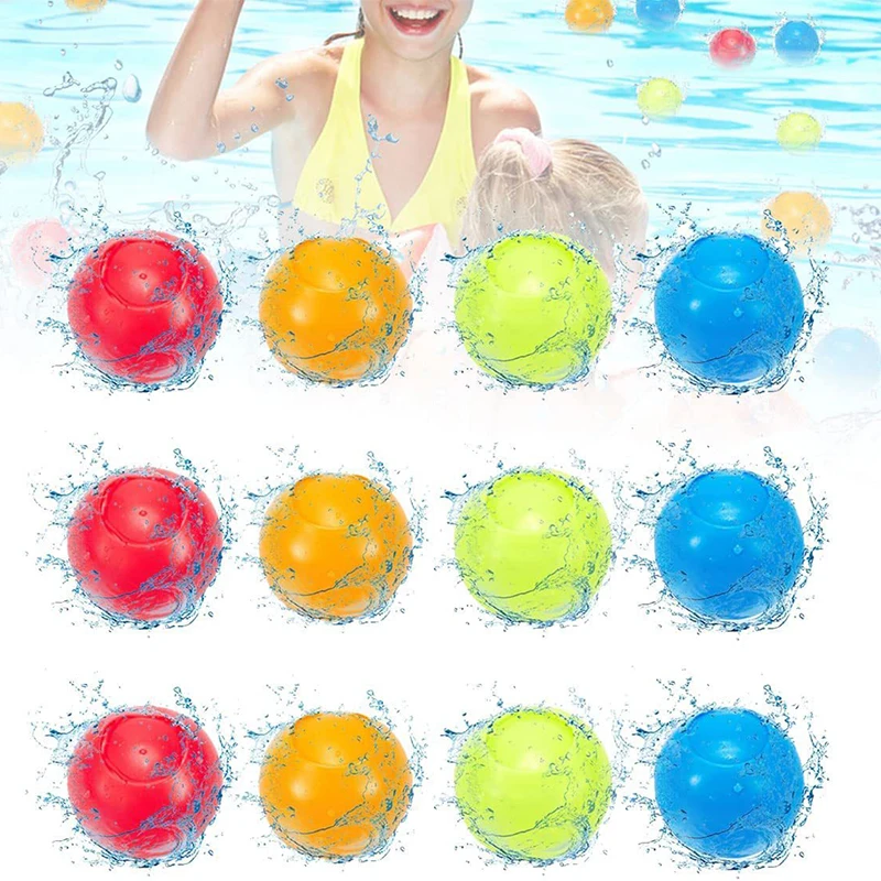 

6pcs/Set 2022 Summer Water Balloons Reusable Pool Splash Balls Beach Outdoor Swimming New Exotic Toys Party Entertainment