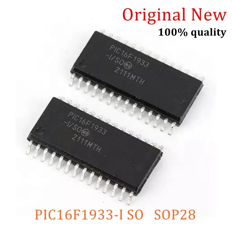 

10PCS PIC16F1933-I/SO SOP28 PIC16F1933-ISO PIC16F1933 16F1933 New And Original IC chip Microcontroller Chip MCU In Stock