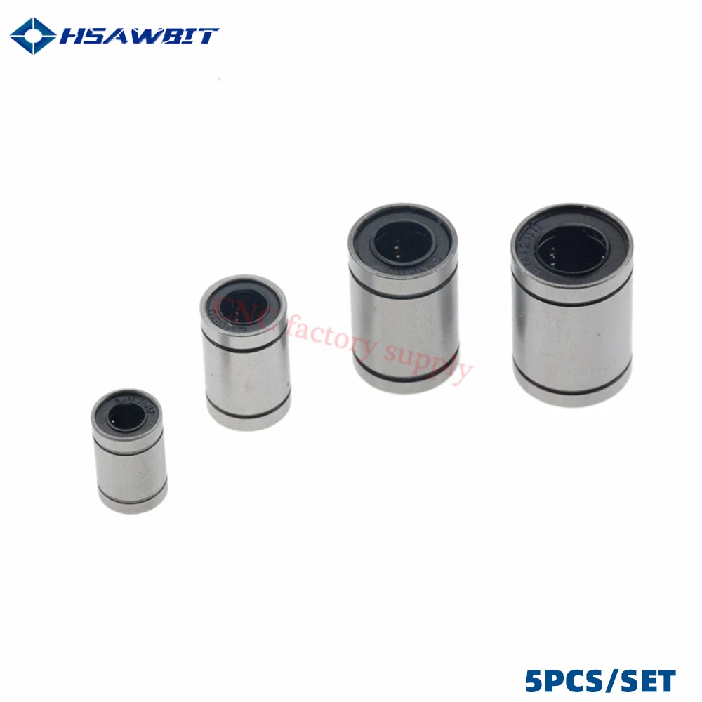 

5pcs/lot LM8UU LM10UU LM16UU LM6UU LM12UU LM3UU Linear Bushing 8mm CNC Linear Bearings for Rods Liner Rail linear shaft parts
