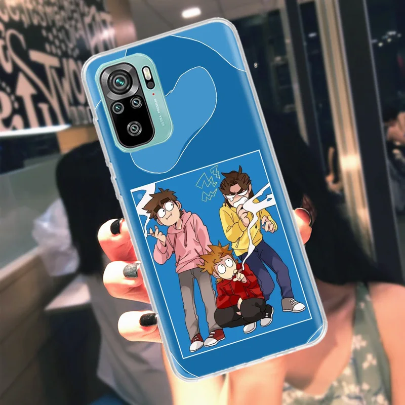 Чехол для телефона с аниме Eddsworld Xiaomi Redmi Note 11 Pro 5G 10S 11S 4G 11T 11E 10 9T 9 9S 8 8T 7 6 5 5A мягкий