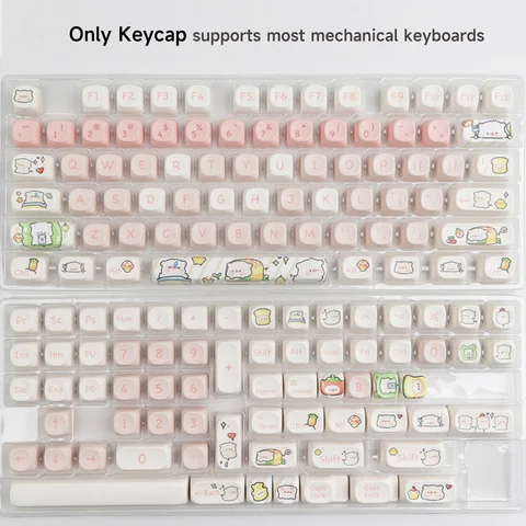 140 клавиш/комплект, розовые милые Металлические колпачки для механической клавиатуры, колпачок для механической клавиатуры, Пользовательский переключатель MOA Profile MX для GKM67 K500