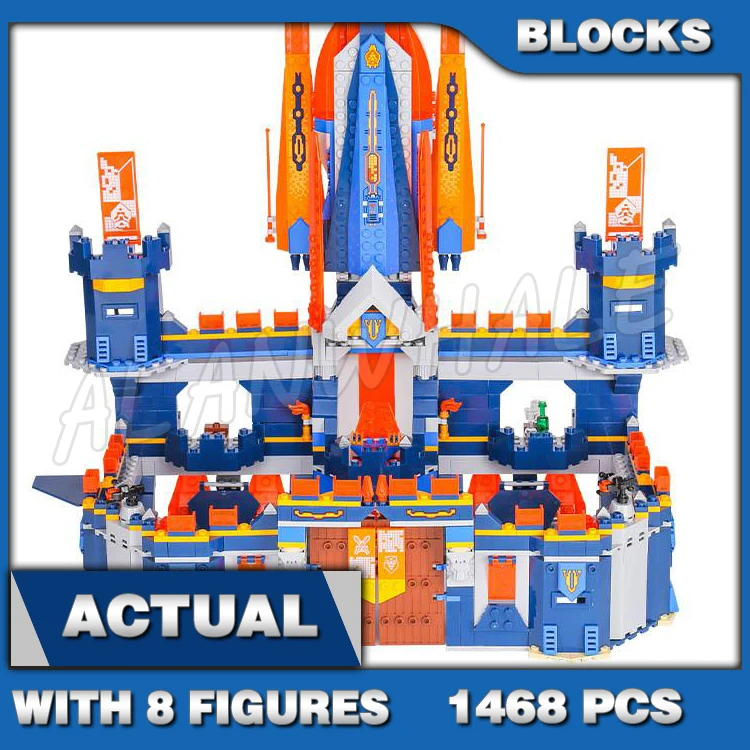 

1468pcs Knights 2in1 Knighton Castle Rolling Tower Prison Rumble Rocket 10706 Building Blocks Toy Compatible with Model