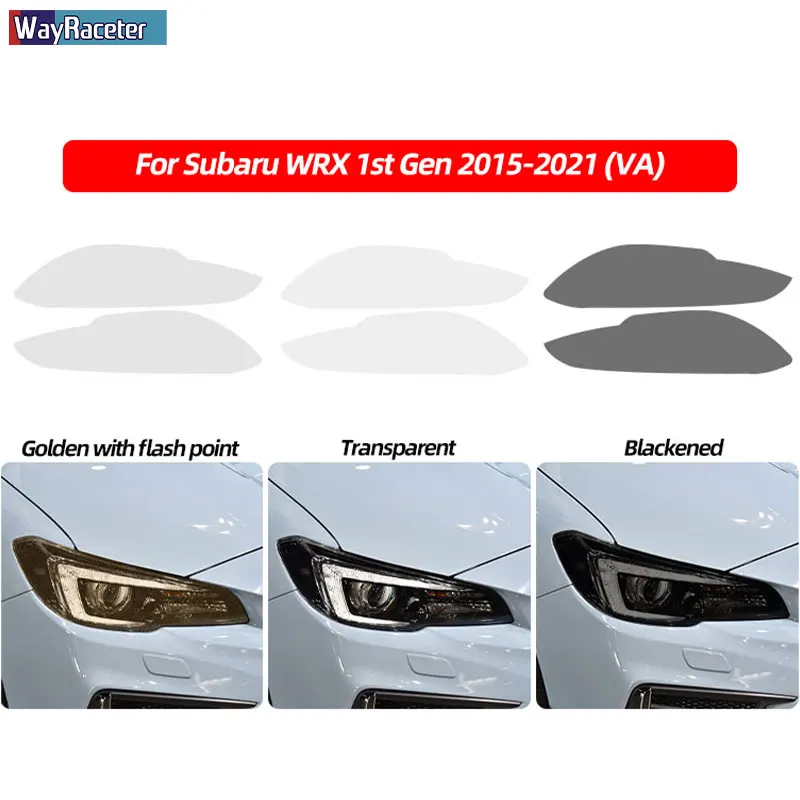2 шт. прозрачные ТПУ наклейки для автомобильных фар Subaru WRX VA 2015-2021 - купить по