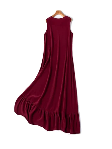 SuyaDream, женское платье из шелка, винного цвета