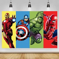 superhero photo backdrop super city boys birthday party supplies baby shower photography background photo booth studio props
