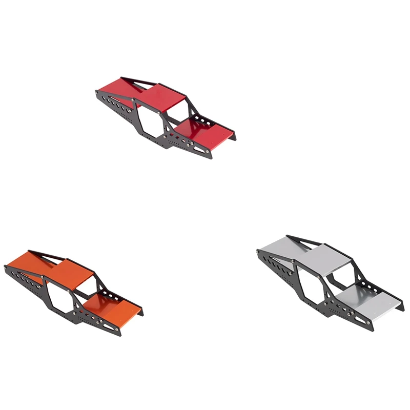 

Металлический горный Багги рама шасси рулон корпус Корпус Корпуса для Axial SCX24 90081 AXI00001 1/24 RC Гусеничный автомобиль обновленные детали