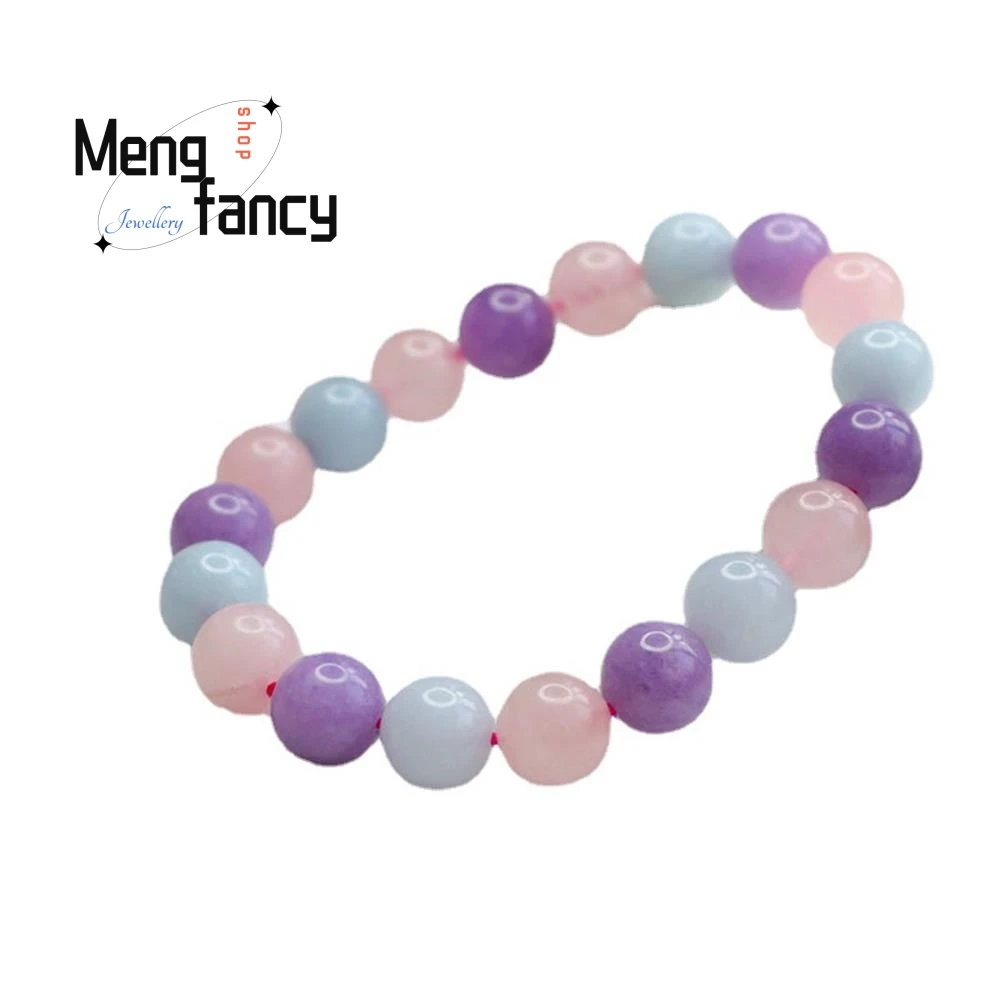 Натуральный Красочный Кристалл двойник розовый кристалл Аквамарин роскошный