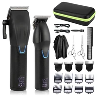professional cordless 6500rpm adjustable hair trimmer for men beard hair clipper electric hair cutting machine barber shop kit