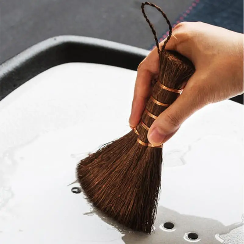 Broom Mini Brush Cleaning Palm Whisk Hand Keyboard Natural Duster Tea Brushes Table Computer Corn Sweeping Miniature Ceremony