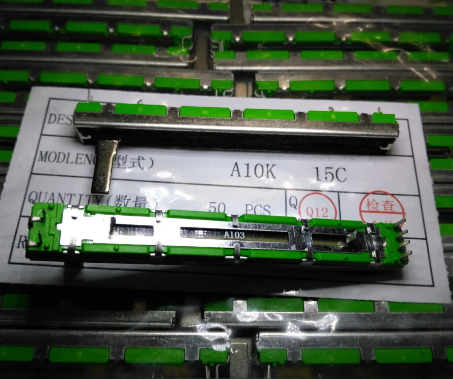 2 шт./комплект дорожный потенциометр A10K 75 мм 60 |