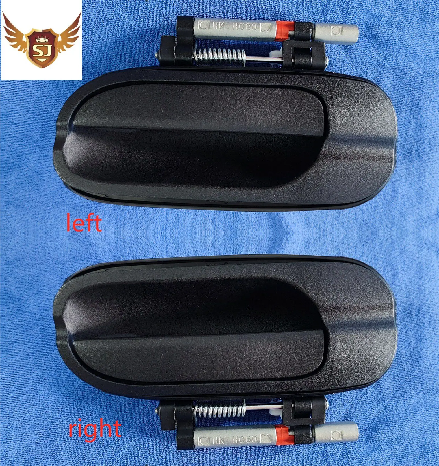 Ручка внешней двери для Nissan Sentra 2000-2006 задняя левая и правая текстура черного