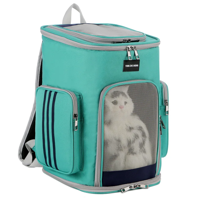 

Cat Dag Pet Bag Dog Bag Go Out Portable Backpack Large-Capacity Cat Bag Dog Breathable Oxford Cloth Backpack Foldable Cat