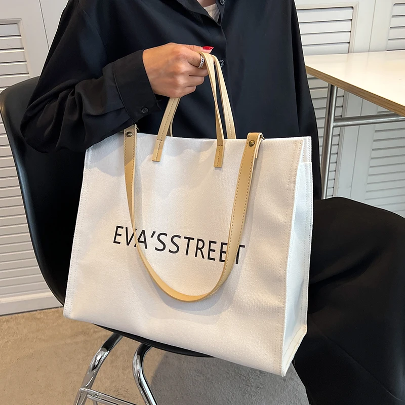 VeryMe Large Capacity Canvas Tote Handbags Fashion Female Travel Shopping Shoulder Pack designer bags luxury sac de luxe femme