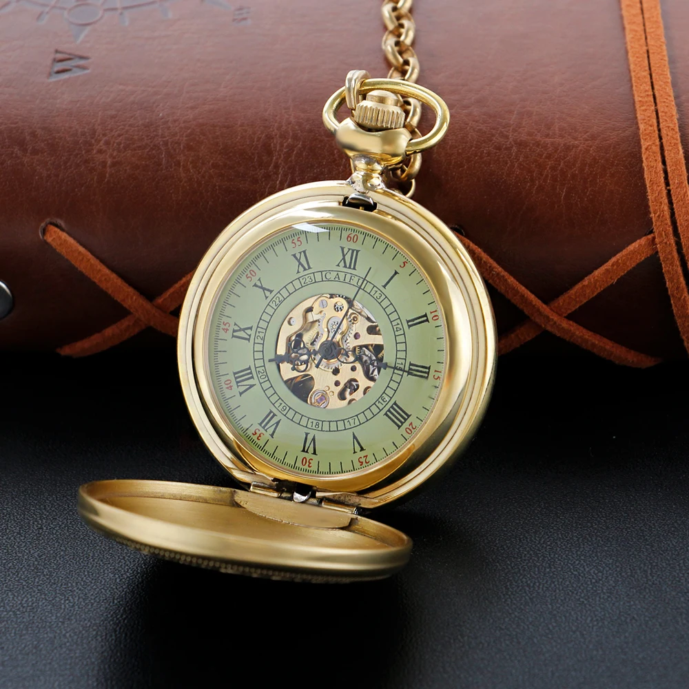 Antique Noble Knight Emblem Sign Mechanical Pocket Watch Men's Necklace Pendant Clock Retro Gentleman Gift Accessories