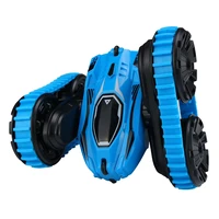 2in1 4wd rc stunt car 360%c2%b0 rotating remote control car off road crawlers electric cars vehicles with lights toys for boys kids