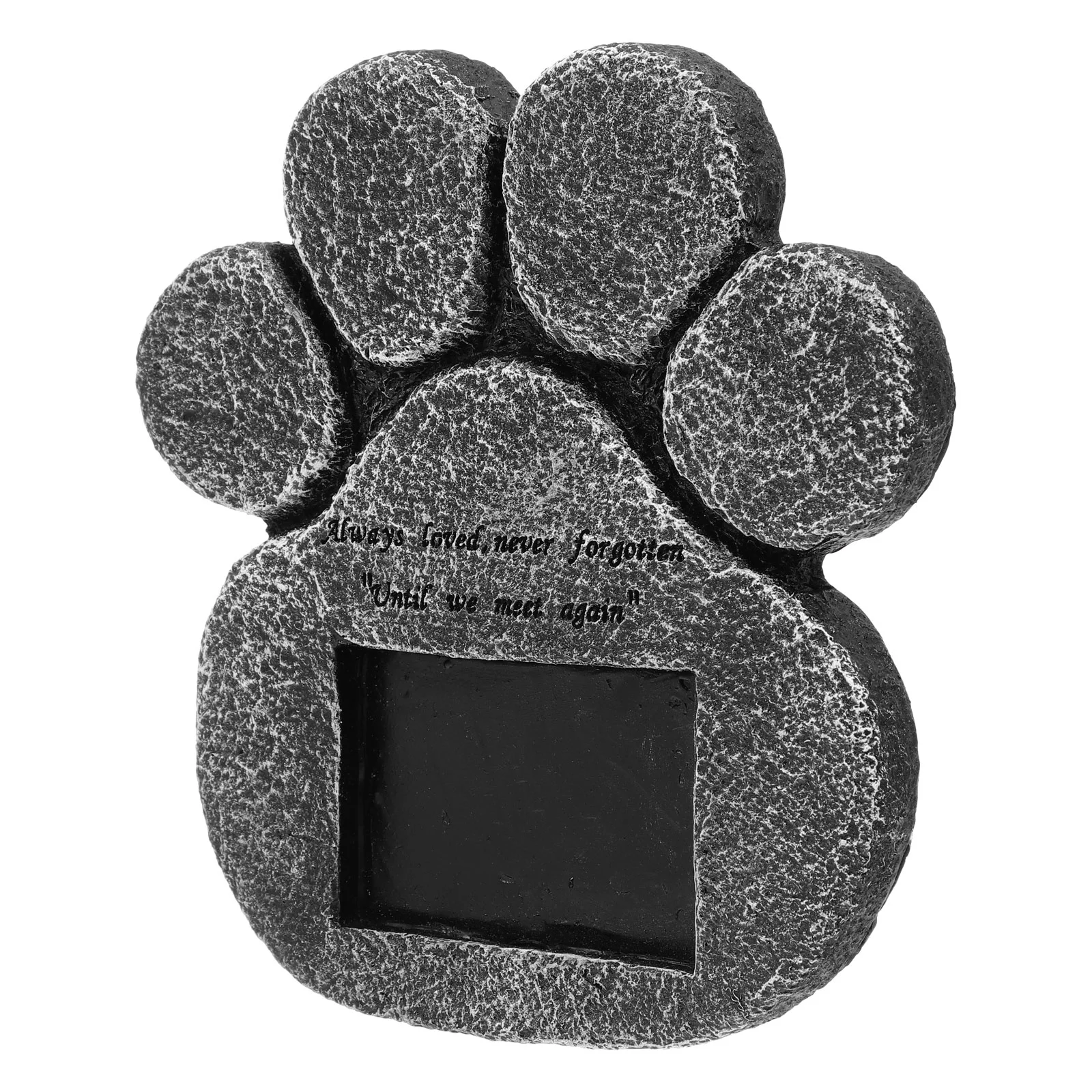 

Memorial Stone Resin Gravestone Paw Shape Tombstone Garden Stone Sympathy Loss Gifts for Outdoor Backyard Patio Lawn