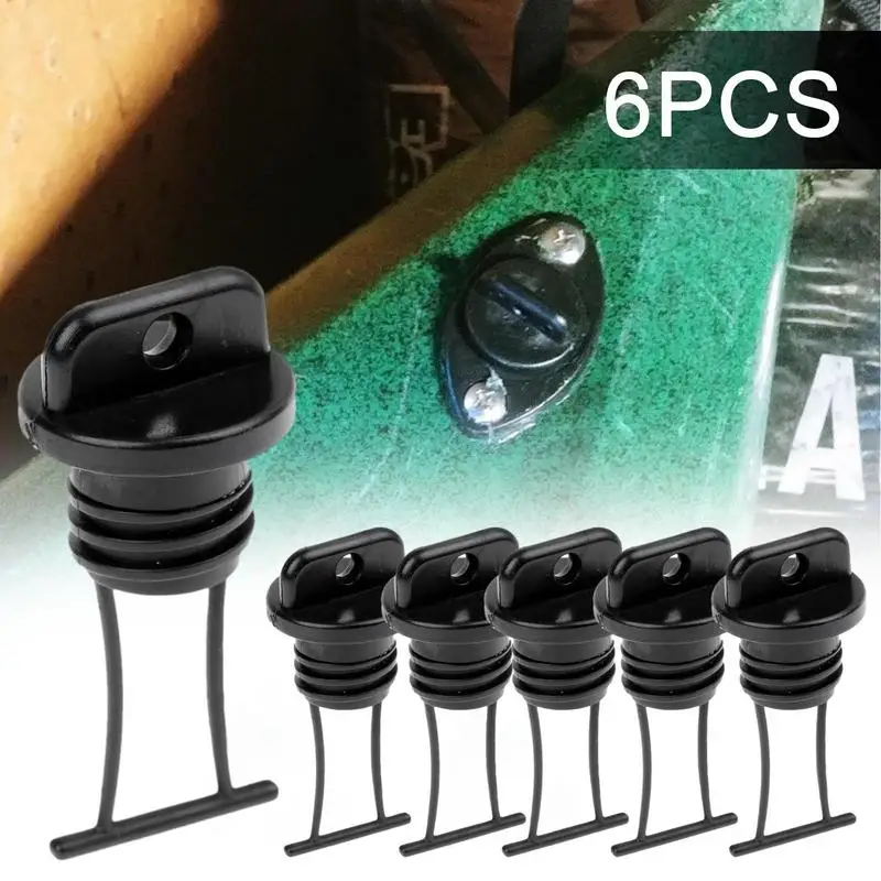 

6PCS Kayak Drain Plug Scupper Plugs Scupper Plugs For Kayak Boat Drain Plug Kayak Replacement Parts For Kayaks Canoes Dinghies