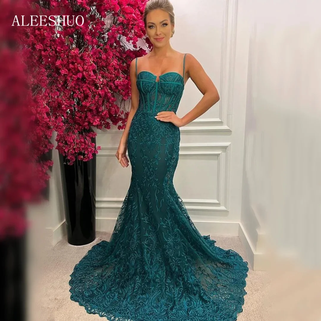 Женское вечернее платье с вышивкой Aleeshuo