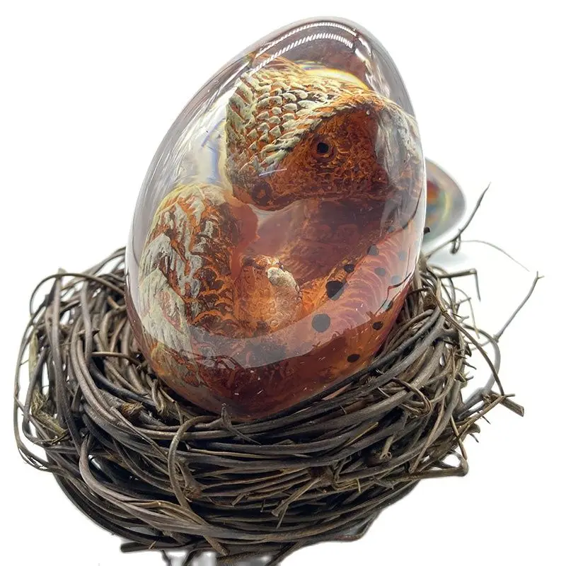 Лава Дракон яйцо декоративная коллекция Динозавр Декор статуя из смолы дракон