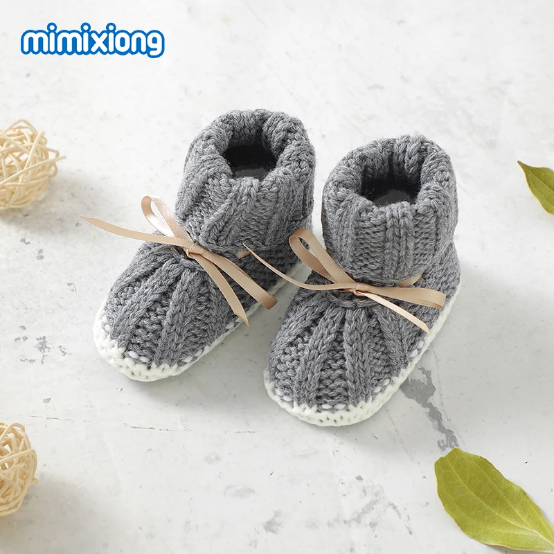 

Winter Warm Knitted Baby Girl Boy Shoes Soft Soled Newborn Infant Netural First Walkers Socks Anti-Slip Toddler Unisex Prewalker