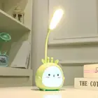 Светодиодная настольная лампа с оленем, креативный складной светильник для чтения и обучения, с зарядкой через USB, с мультяшным оленем, настольная лампа