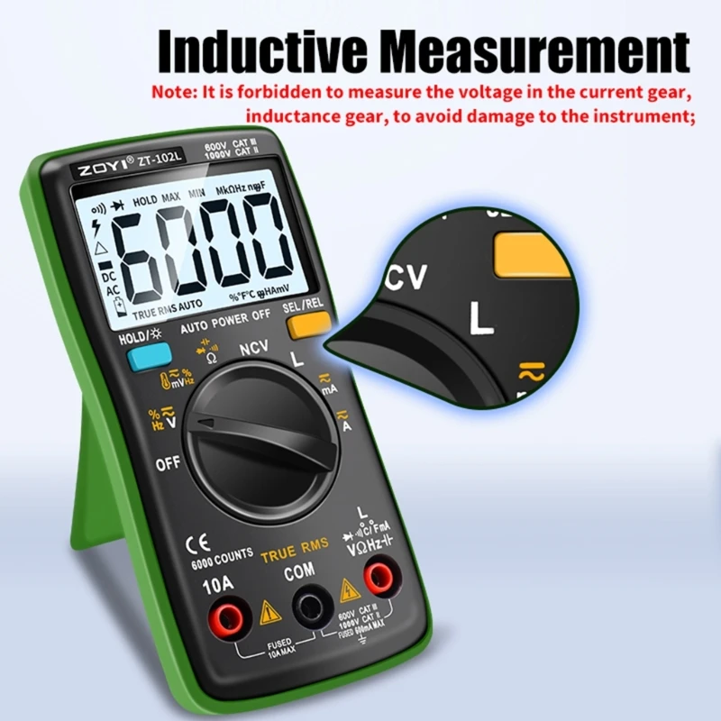 

Handy Multimeter Inductance Multimeter Temp Resistance Capacitance Meter Tester