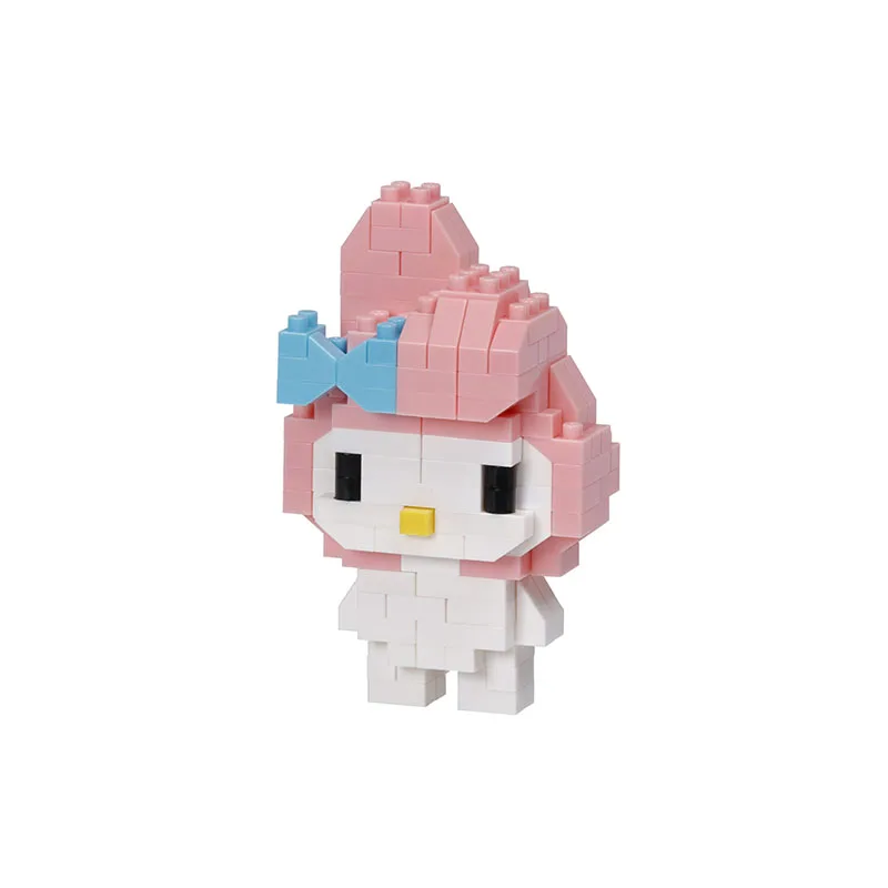Фото Оригинальный набор Nanoblock Sanrio My Melody: 3D-пазл из микро-блоков, модель для демонстрации, милый коллекционный подарок №1