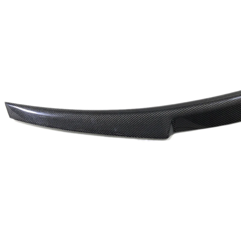 Фото Для Audi A4 B8 B9 A5 A6 M4 2009-2016 Автомобильный задний спойлер на крышу, хвостовая наклейка из углеродного волокна, багажник, крыло, багажник, молдинг, декор багажника №5