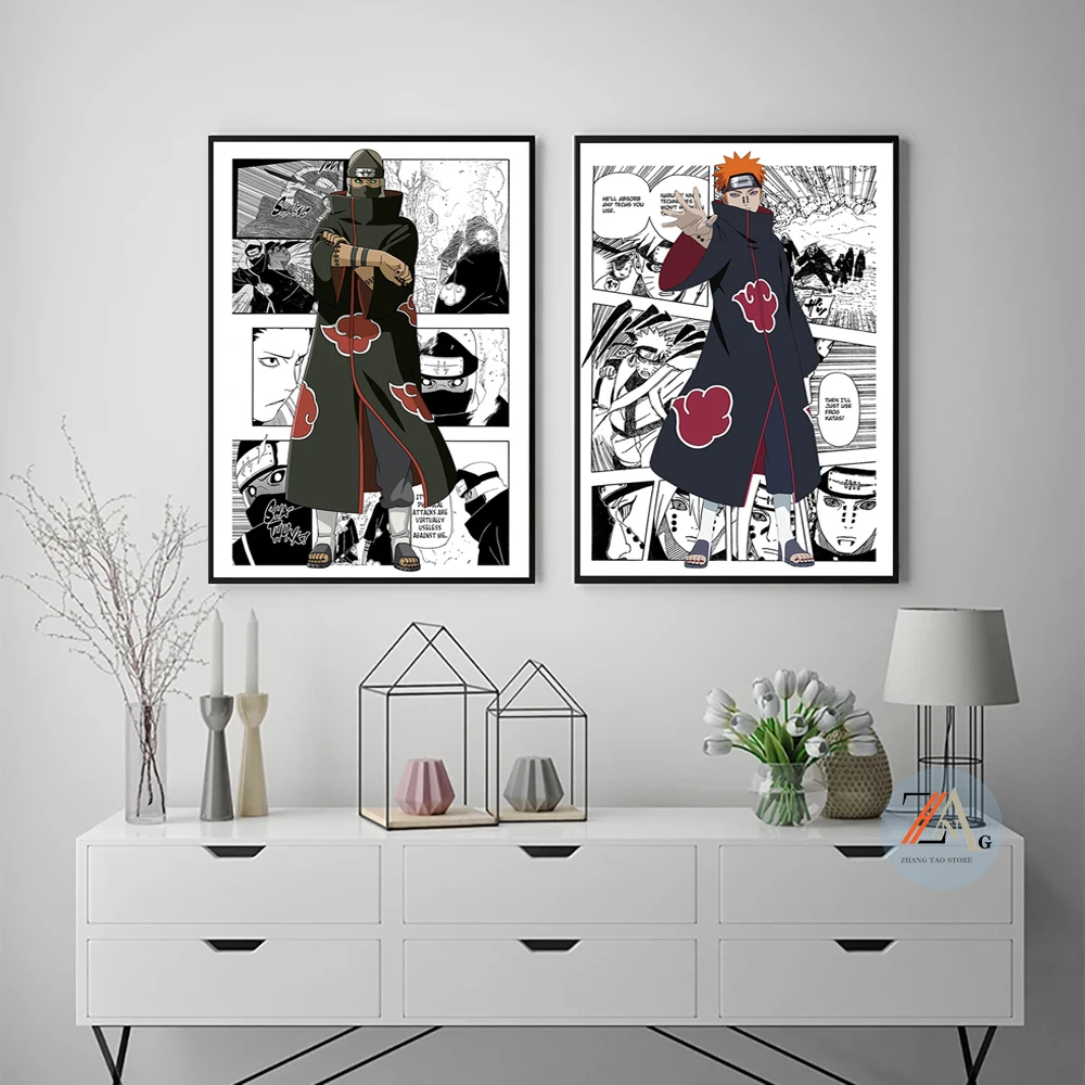 Картина на холсте с рисунком из искусственного аниме Наруто Итати |