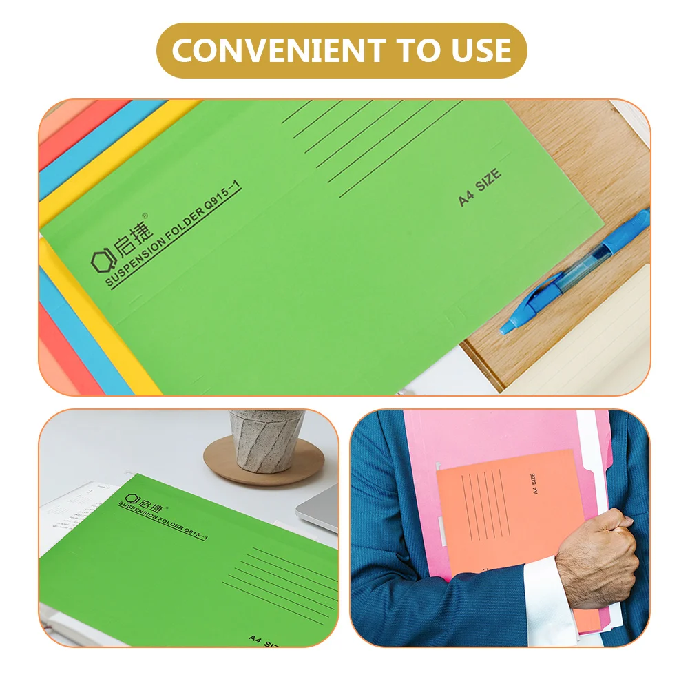 10-шт папка папки для файлов подвесные портативные квитанции утолщенные