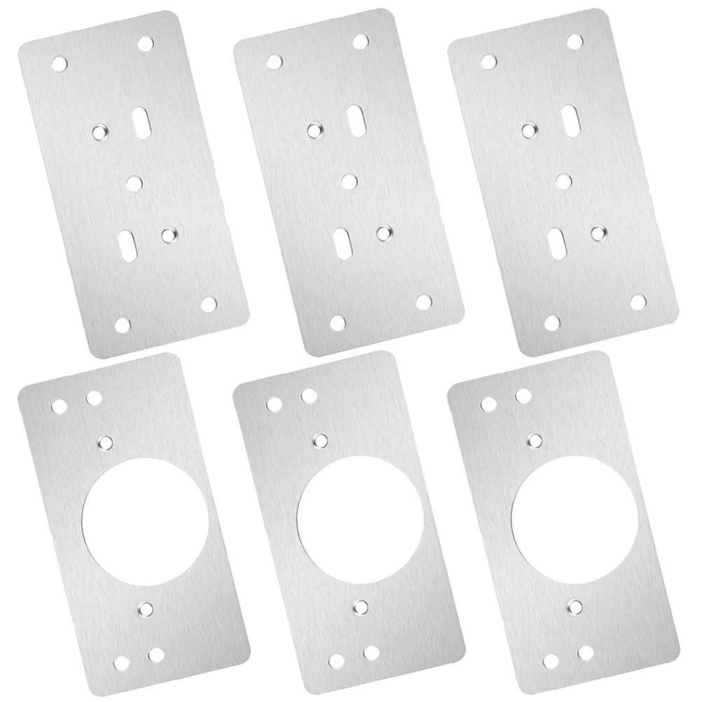 

3 Sets Mending Plate Cupboard Hinge Repair Plate Door Reinforcement Plate Kit